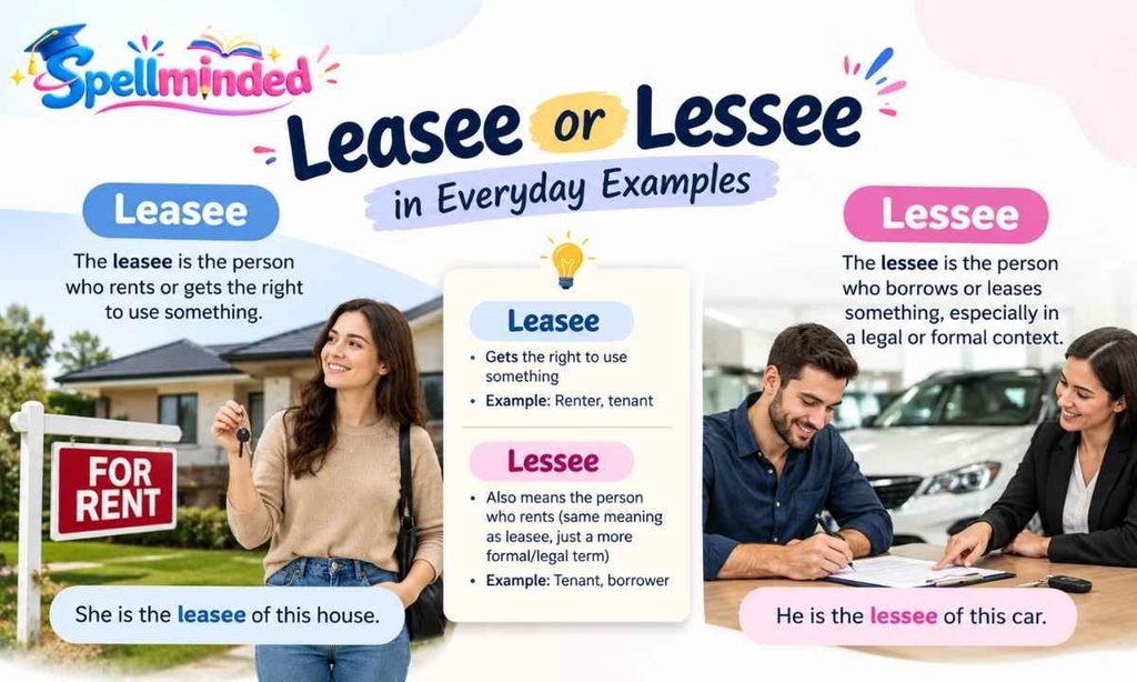 Leasee or Lessee in Everyday Examples