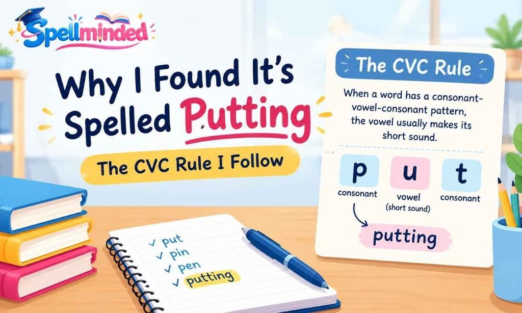 Why I Found It's Spelled "Putting"