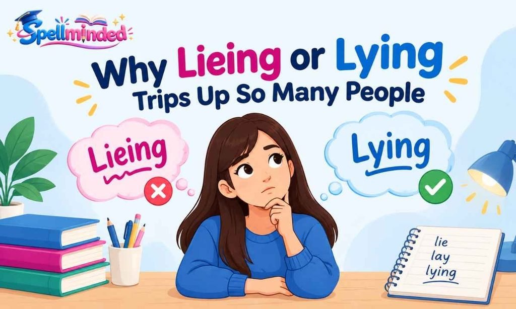 Why Lieing or Lying Trips Up So Many People