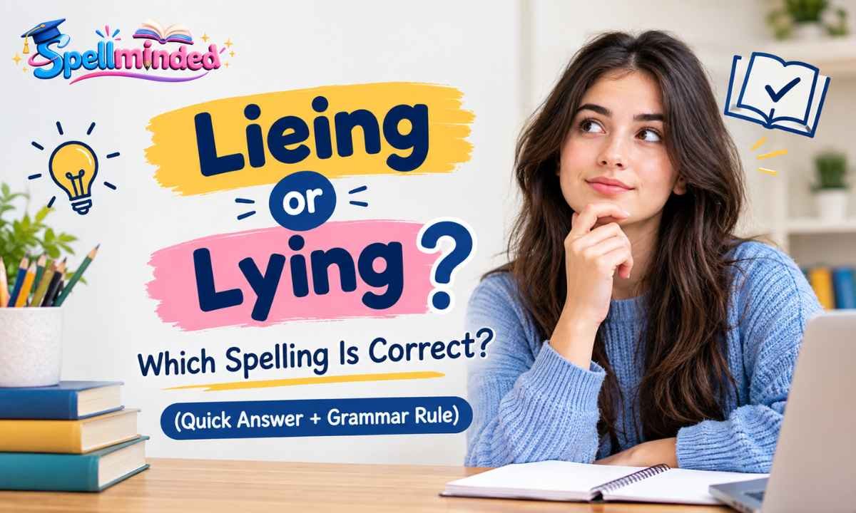 Lieing or Lying Which Spelling Is Correct (Quick Answer + Grammar Rule)