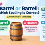 Barrel or Barrell Which Spelling Is Correct (Quick Answer + Examples)