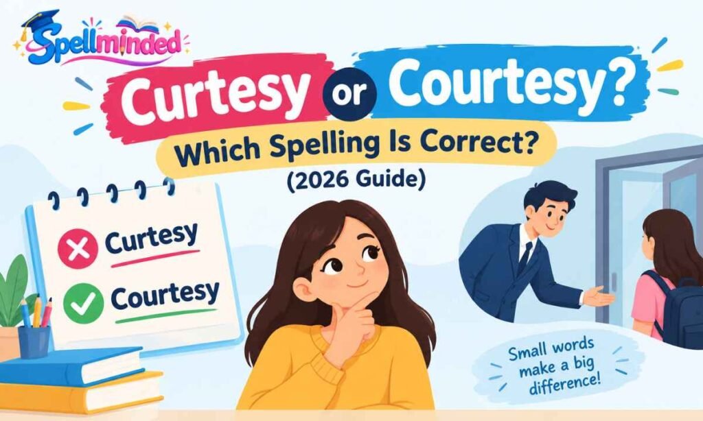Curtesy or Courtesy Which Spelling Is Correct (2026 Guide)