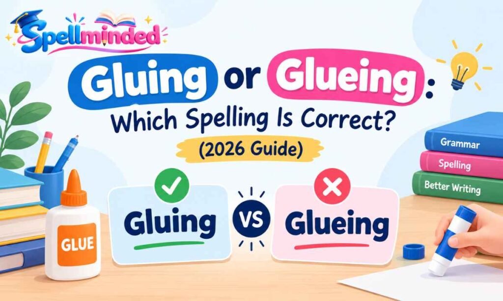 Gluing or Glueing Which Spelling Is Correct (2026 Guide)