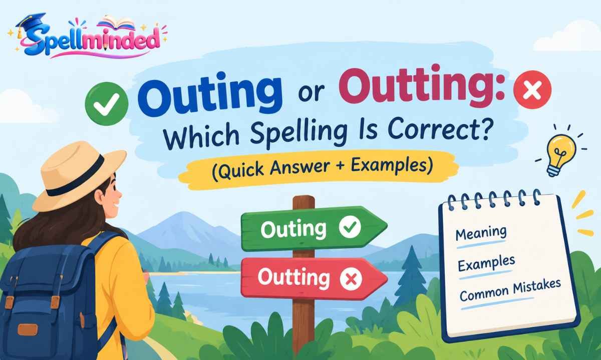 Outting or Outing Which Spelling Is Correct (Quick Answer + Examples)