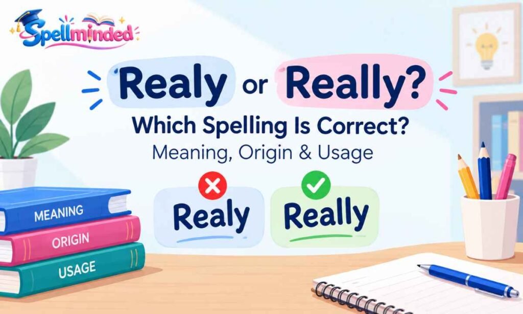 Realy or Really Which Spelling Is Correct Meaning, Origin & Usage
