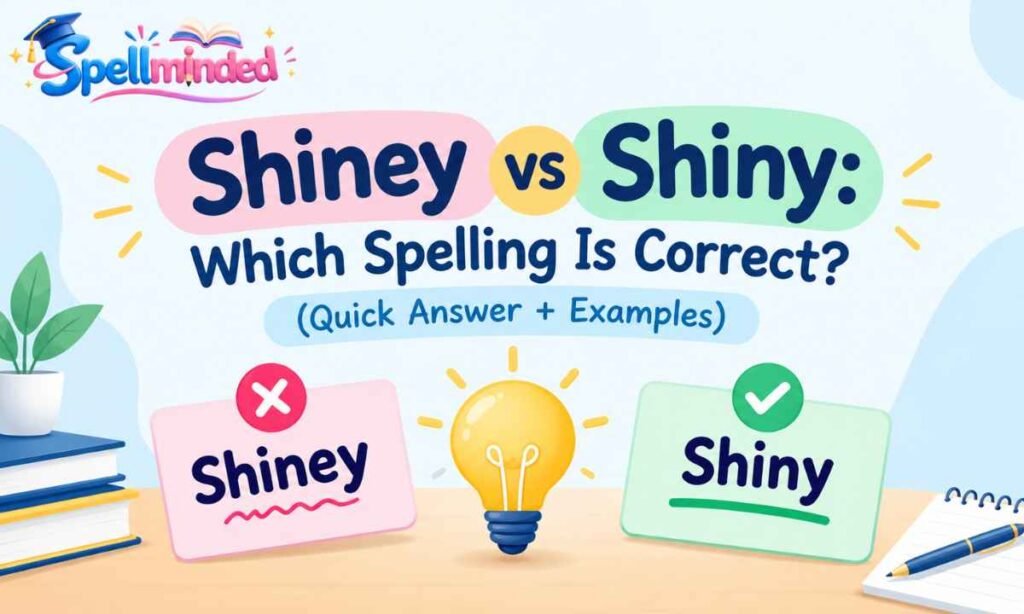 Shiney vs Shiny Which Spelling Is Correct (Quick Answer + Examples)