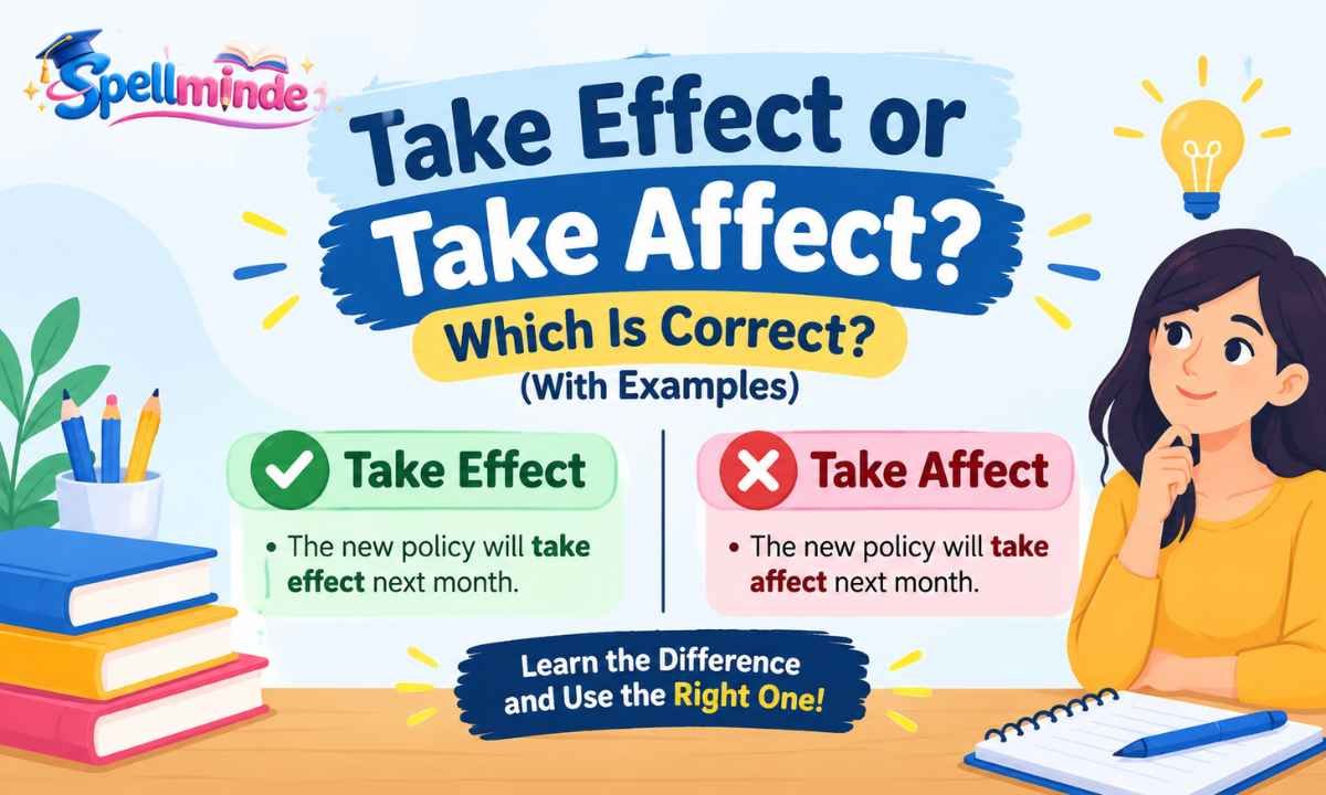 Take Effect or Take Affect Which Is Correct (With Examples)