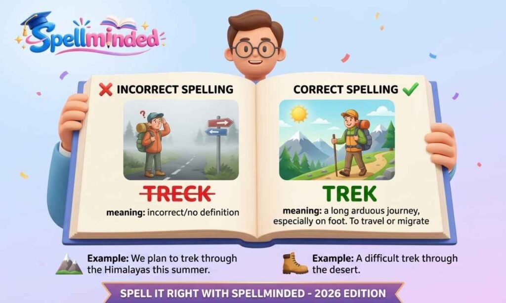 Treck or Trek (2026) Which Spelling Is Correct Meaning and Examples