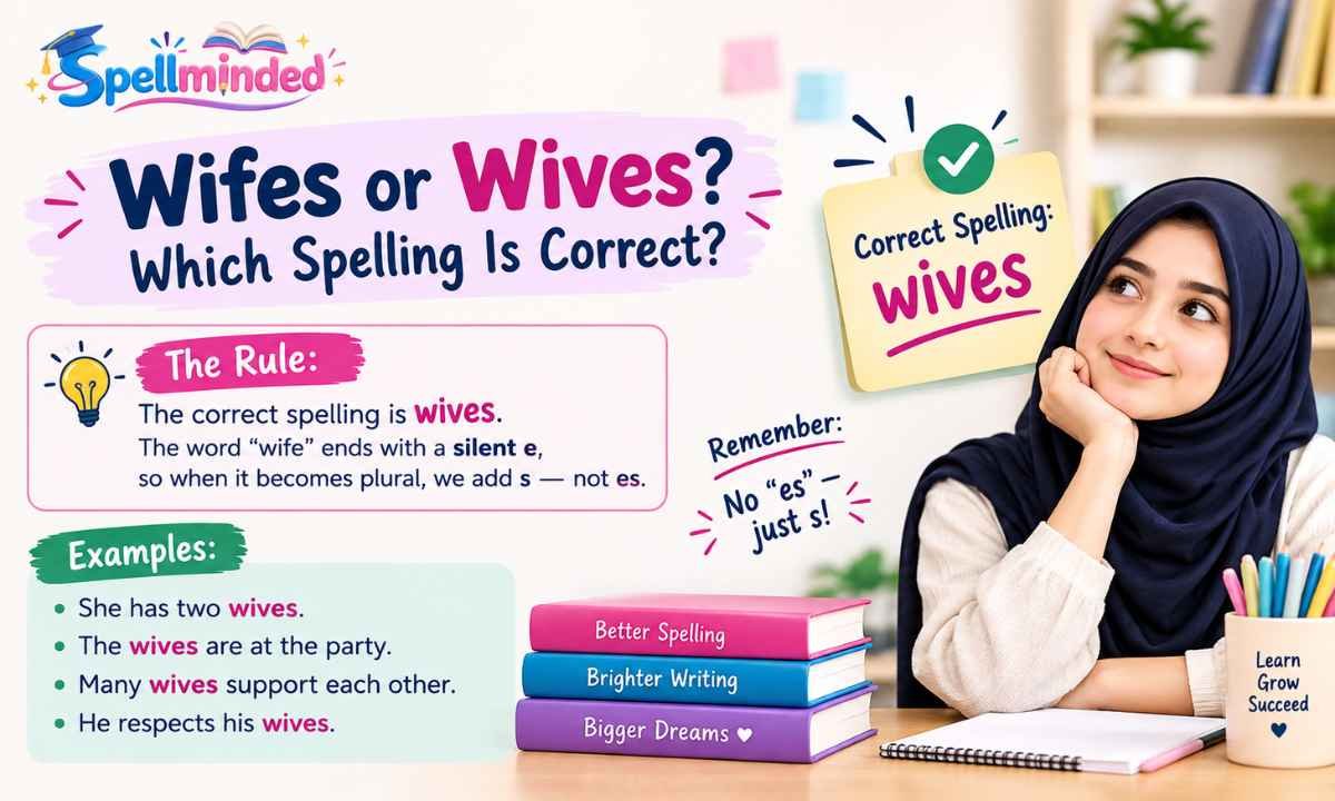 Wifes or Wives Which Spelling Is Correct (Rule + Examples)